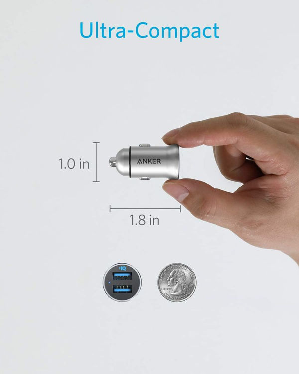 Picture of ANKER POWER DRIVE 2 ALLOY 24W CAR CHARGER