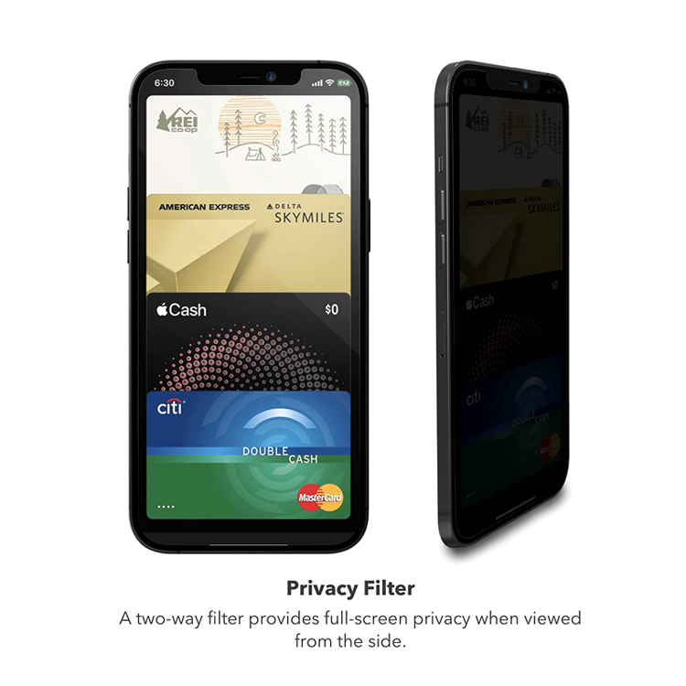 Picture of InvisibleShield - Glass Elite Privacy 360 iPhone 13 mini 5.4" Privacy Glasses Screen Protector 