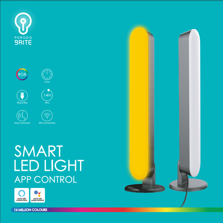 Picture of  Porodo Smart LED Light with App Control Twin Pack 