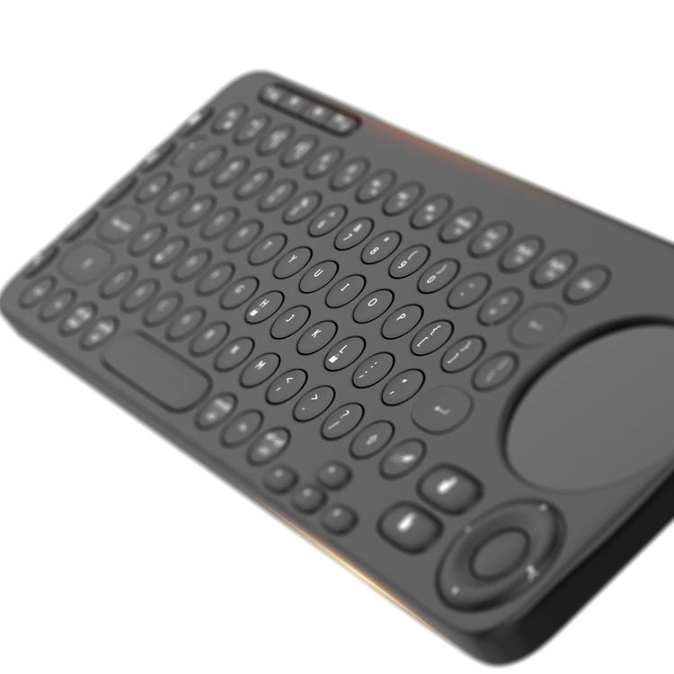 Picture of Green Dual Mode Portable Wireless Bluetooth Keyboard ( Pure English )_Black