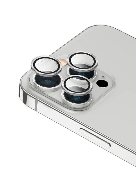 Picture of UNIQ OPTIX Camera Lens Protector iPhone 13 Pro/13 Pro Max Sterling (Silver)