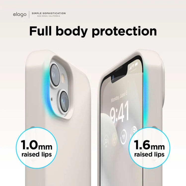 Picture of elago Premium Silicone Case for iPhone 14 (Dark Gray)