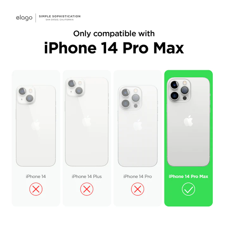 Picture of elago Premium Silicone Case for iPhone 14 Pro Max (Black)