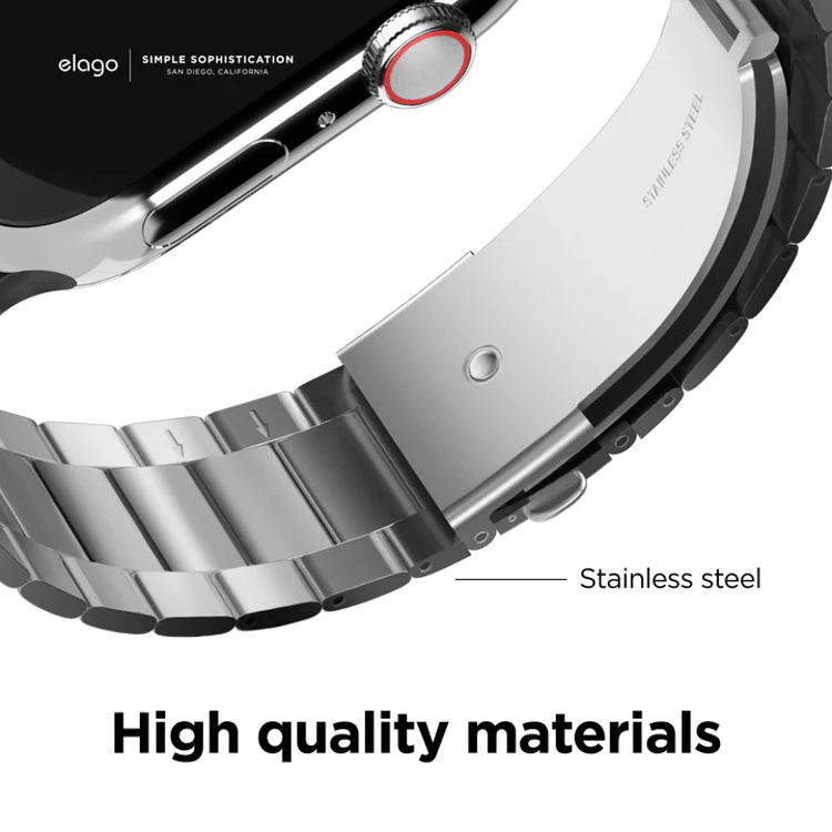 Picture of Elago Apple Watch Metal Band - 42mm,44mm,45mm- Sliver