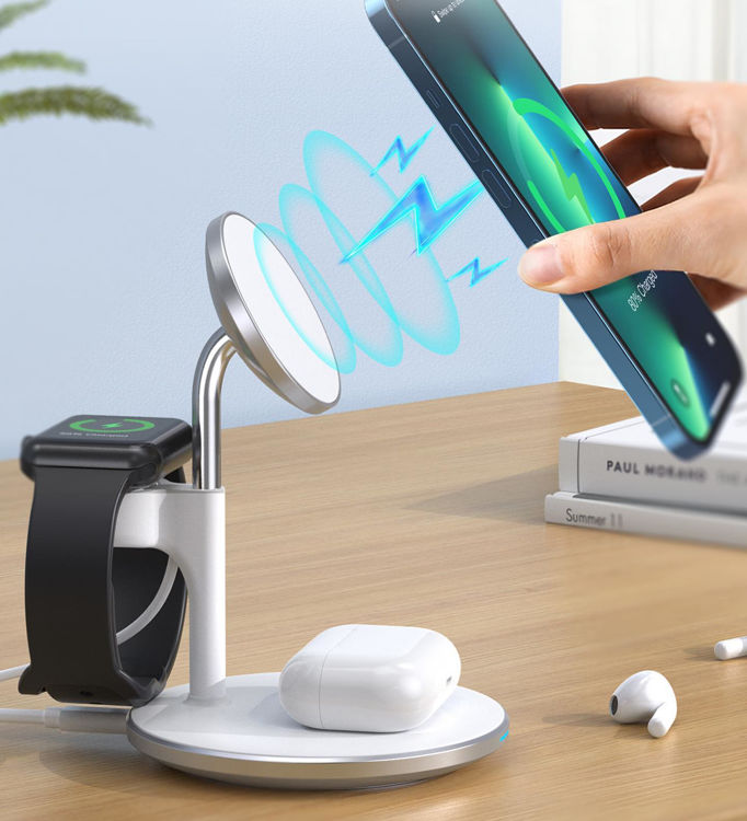Picture of CHOETECH MAGLEAP DUO 3IN 1 MAGNETIC WIRELESS CHARGING STAND