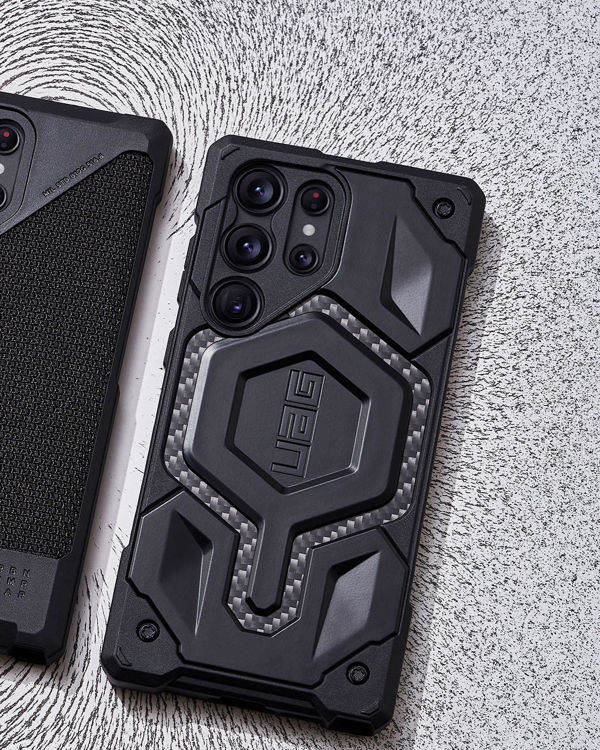 Picture of UAG - Monarch Pro Case for Samsung Galaxy S23 Ultra - Carbon Fiber