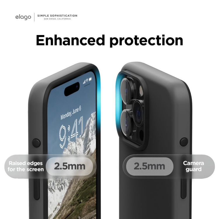Picture of Elago Glide Case iPhone 15 Pro (Dark Grey/Black)