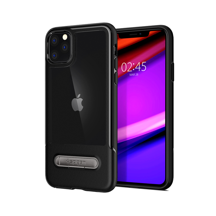 صورة SPIGEN IPHONE 11 PO MAX SLIM ARMOR ESSENTIAL BLACK 