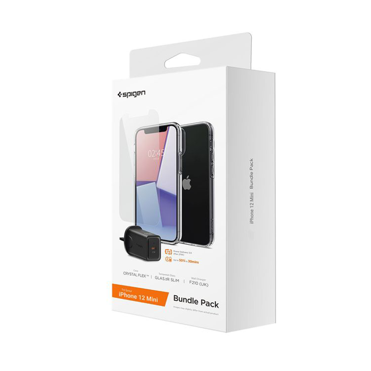 صورة SPIGEN IPHONE 12 MINI WALL CHARGER BUNDLE PACK