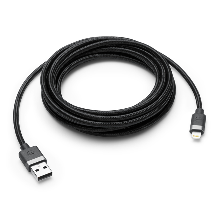 Picture of MOPHIE CHARGE AND SYNC CABLE -USB-A TO LIGHTNING CABLE 3M- BLACK