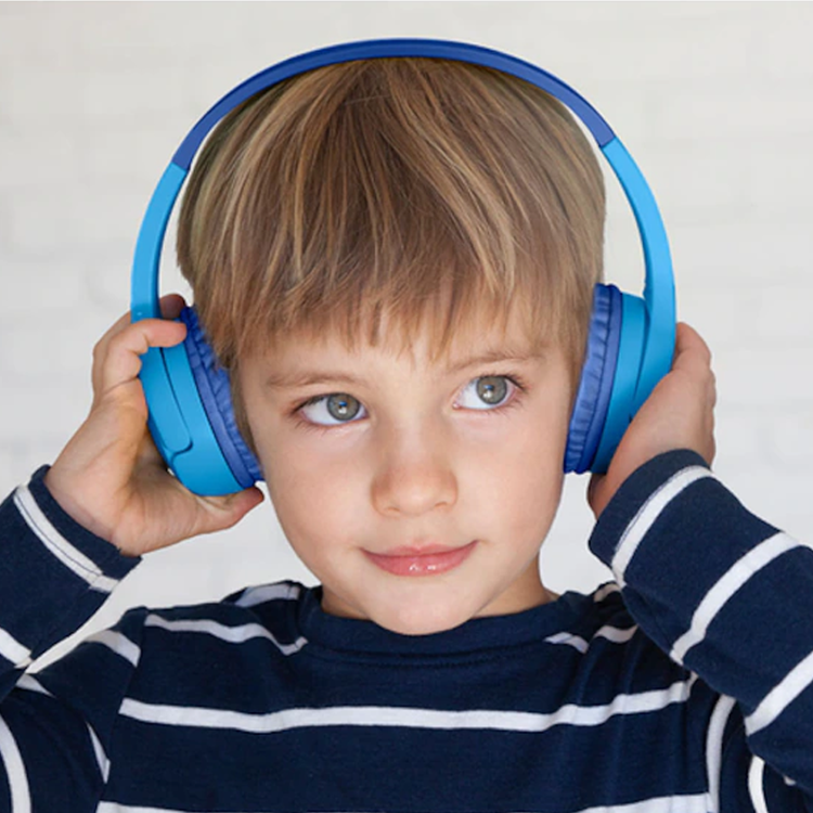 صورة BELKIN SOUNDFORM MINI WIRELESS ON-EAR HEAPHONE FOR KIDS-BLUE
