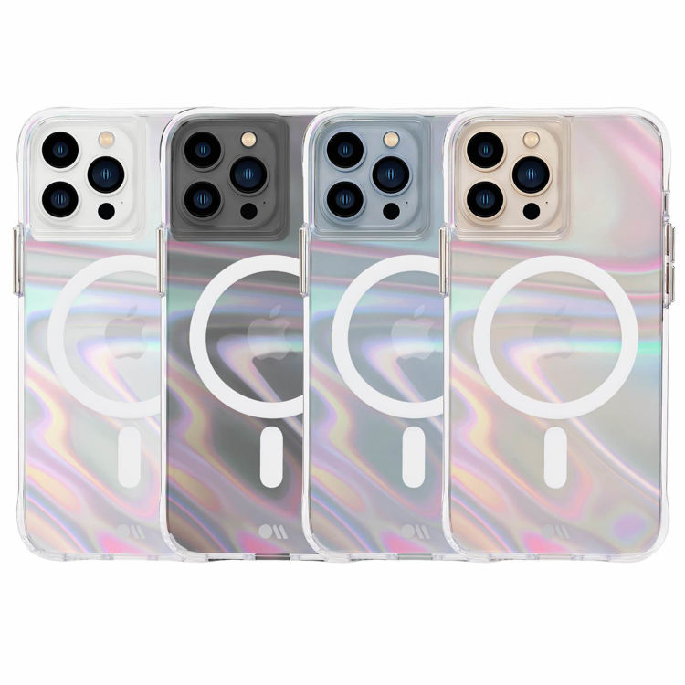 صورة Case-mate - Soap Bubble Magsafe Case for Apple iPhone 13 Pro Max - Iridescent