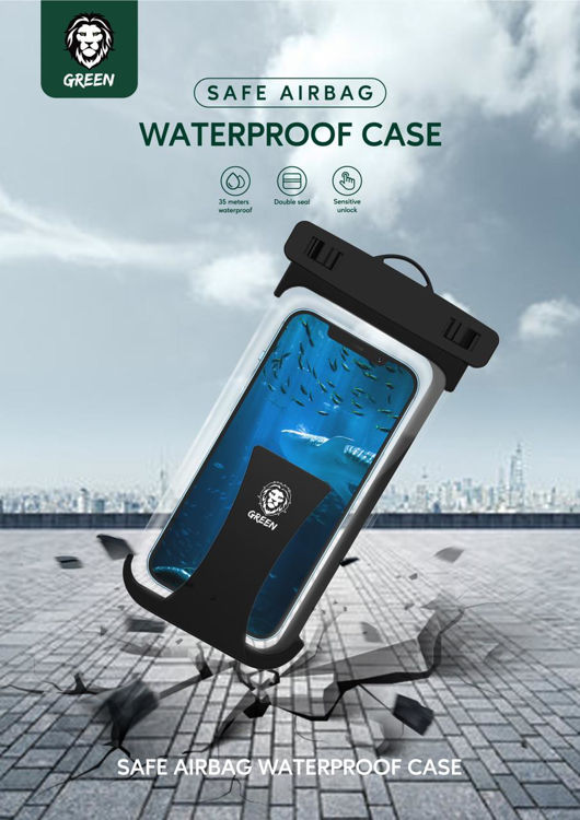 صورة Green Safe Airbag Waterproof Case 8" - Black