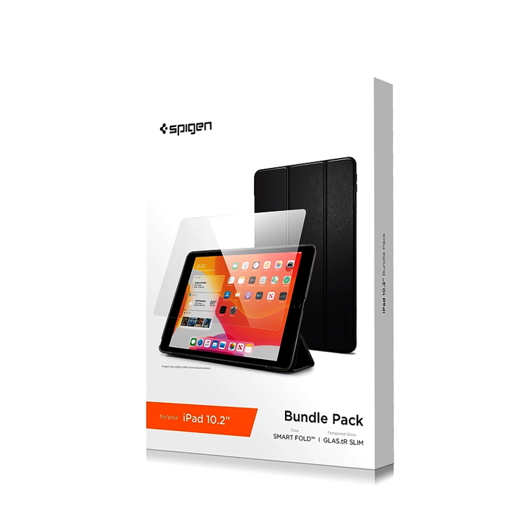 Picture of Spigen iPad 10.2 inch  Smartfold Case with Screen Protector Bundle_ASE01129