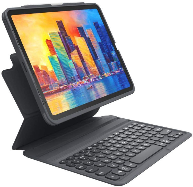 صورة Zagg Pro Keys Keyboard and case for iPad 10.2 - Black/Grey 