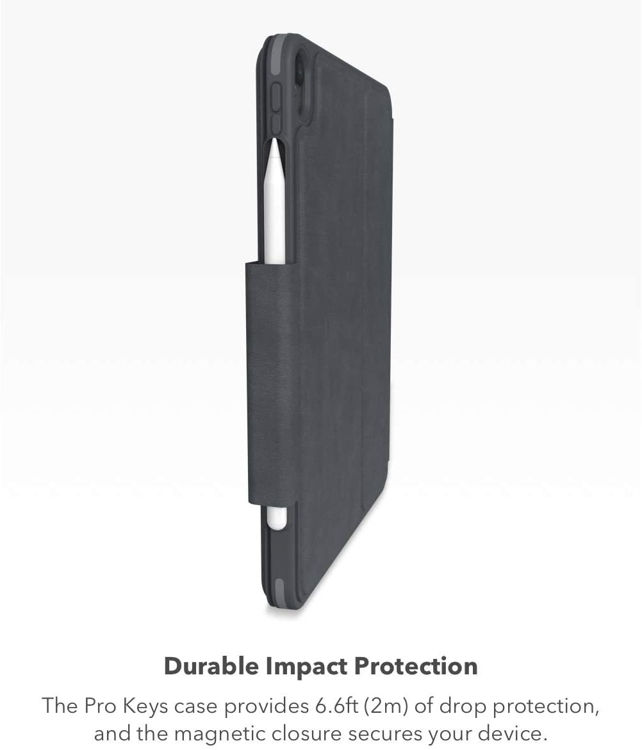 صورة Zagg Pro Keys Keyboard and case for iPad 10.2 - Black/Grey 