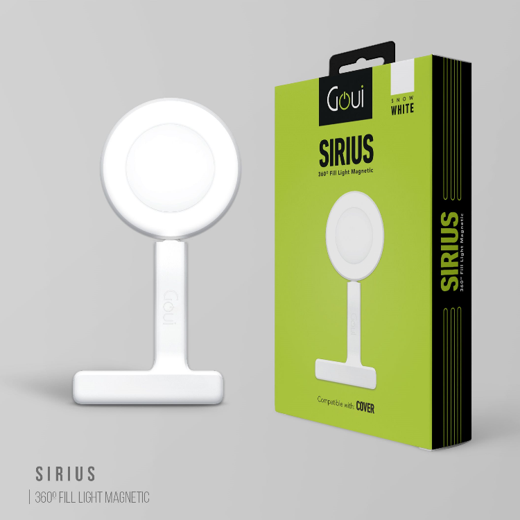 صورة Goui Sirius Magnetic Fill light 360 - Snow White