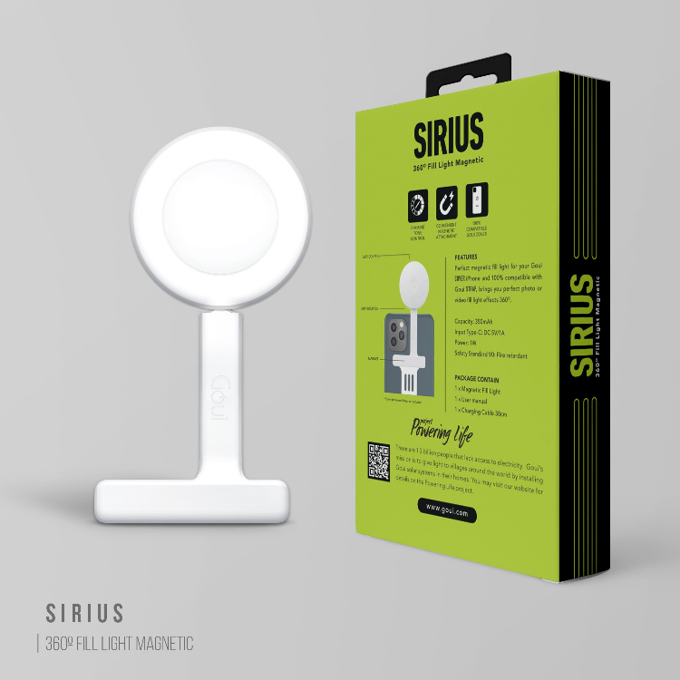 Picture of Goui Sirius Magnetic Fill light 360 - Snow White