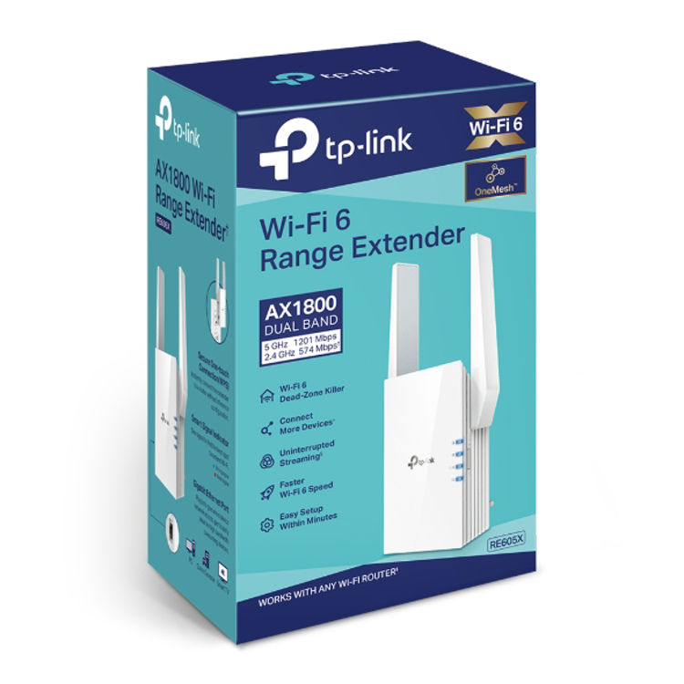 صورة TP-Link RE605X AX1800 Wi-Fi 6 Range Extender