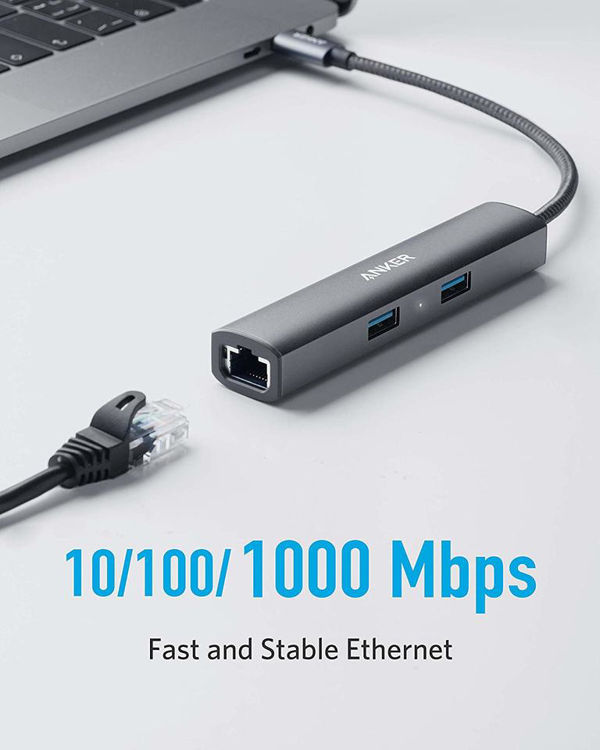 صورة Anker PowerExpand+ 5-in-1 USB-C Ethernet Hub