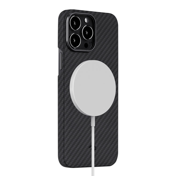 صورة Pitaka MagEZ MagSafe Case 2 for iPhone 13 Pro Black/Grey Twill
