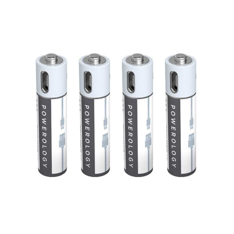 Picture of Powerology USB Rechargeable Lithium-ion Battery AAA ( 4pcs/pack )