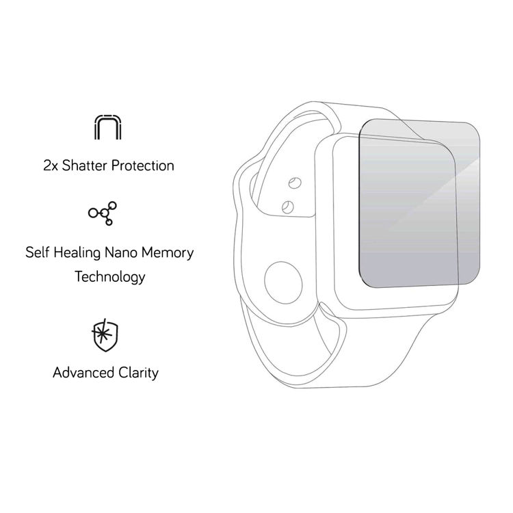 صورة ZAGG InvisibleShield Apple Watch Series 7 41mm Ultra-Clear Screen Protector