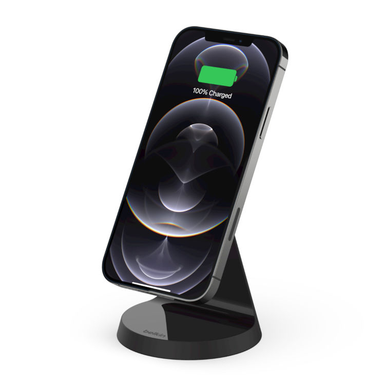 Picture of BELKIN MAGNETIC WIRELESS CHARGER STAND COMPATIBLE WITH MAGSAFE FOR IPHONE 12