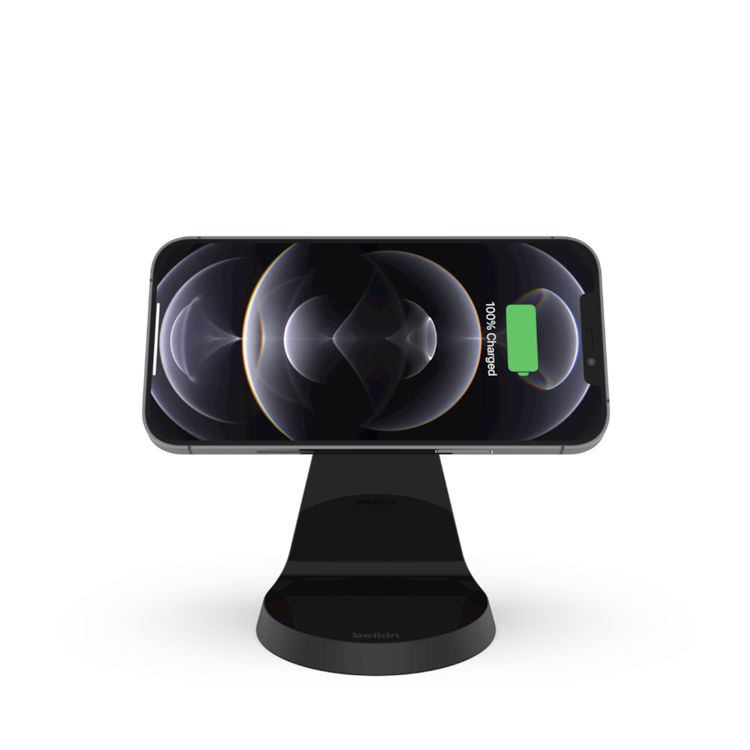 صورة BELKIN MAGNETIC WIRELESS CHARGER STAND COMPATIBLE WITH MAGSAFE FOR IPHONE 12