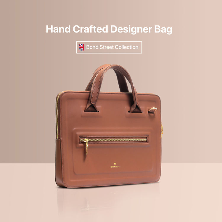 صورة Smart Handcrafted Designer Bag - Brown
