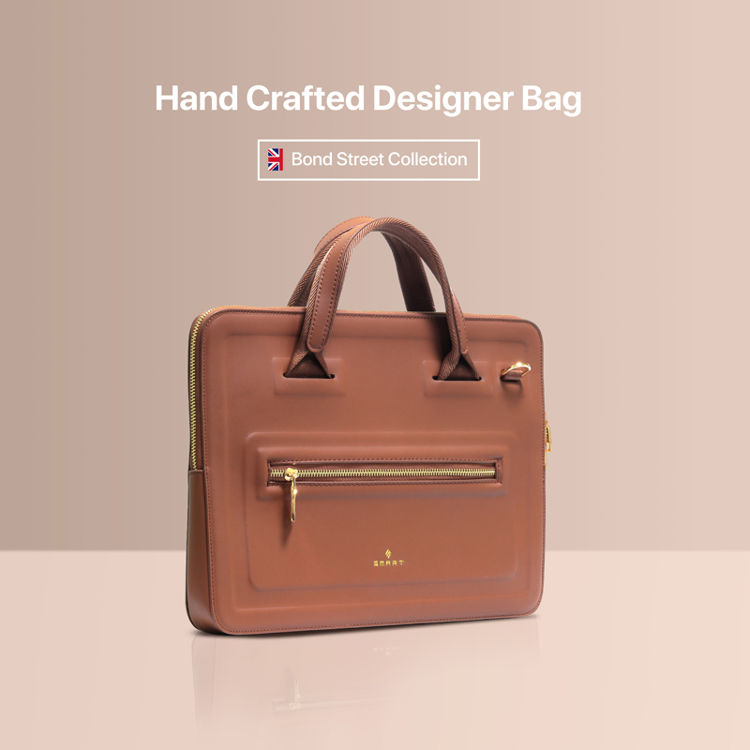 صورة Smart Handcrafted Designer Bag - Brown