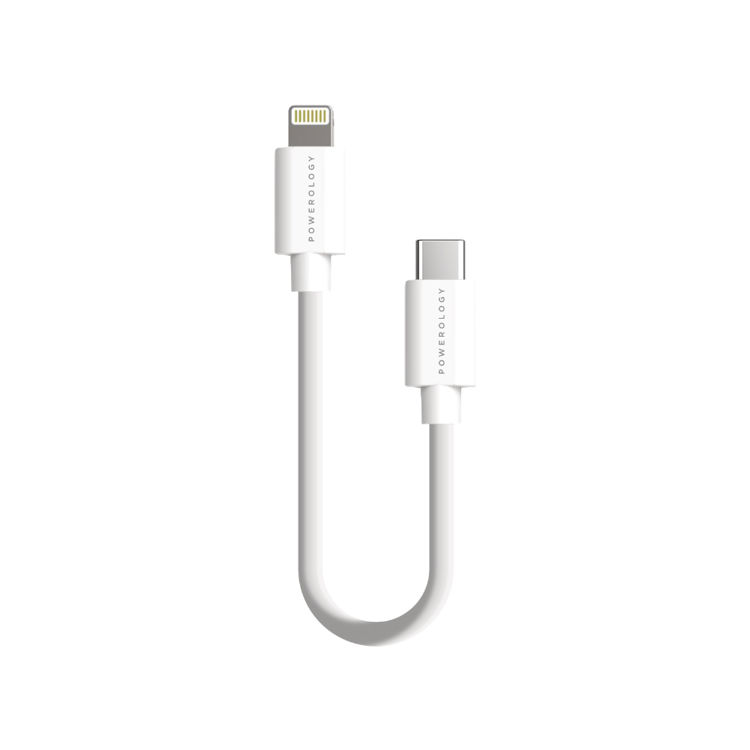 Picture of POWEROLOGY USB-C TO LIGHTNING CABLE 0.25M WHITE