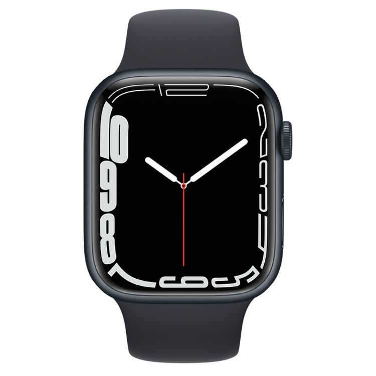 صورة Apple Watch Series 7 45mm Midnight Aluminium Case with Midnight Sport Band GPS