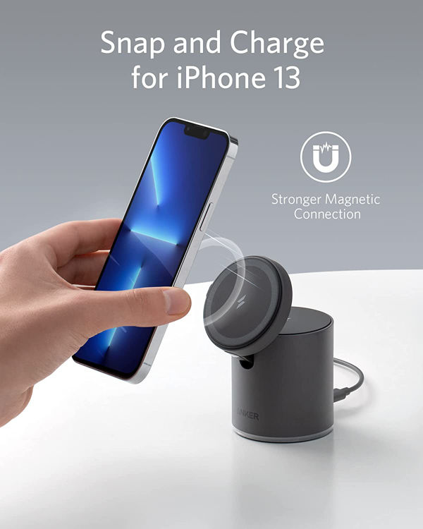 صورة Anker 623 Magnetic Wireless Charger (MagGo) - Black
