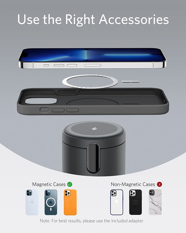 صورة Anker 623 Magnetic Wireless Charger (MagGo) - Black
