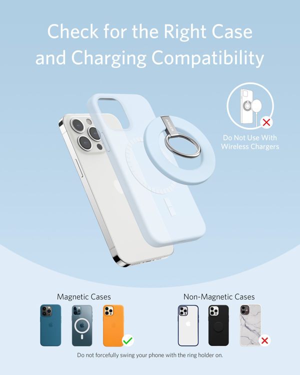 صورة Anker 610 Magnetic Phone Grip (MagGo) – Blue