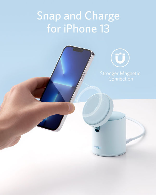 صورة ANKER POWERWAVE MAGGO 2 IN 1 BLUE