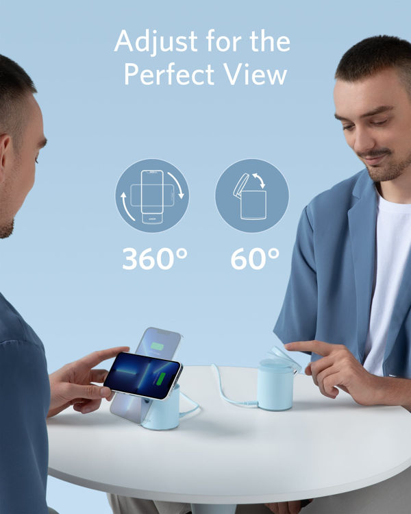 صورة ANKER POWERWAVE MAGGO 2 IN 1 BLUE