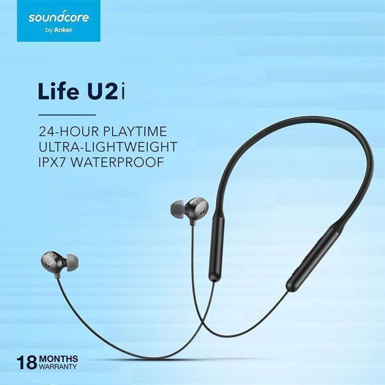صورة Anker SoundCore Life U2i, Crystal clear calls, 22-Hours play time, Black