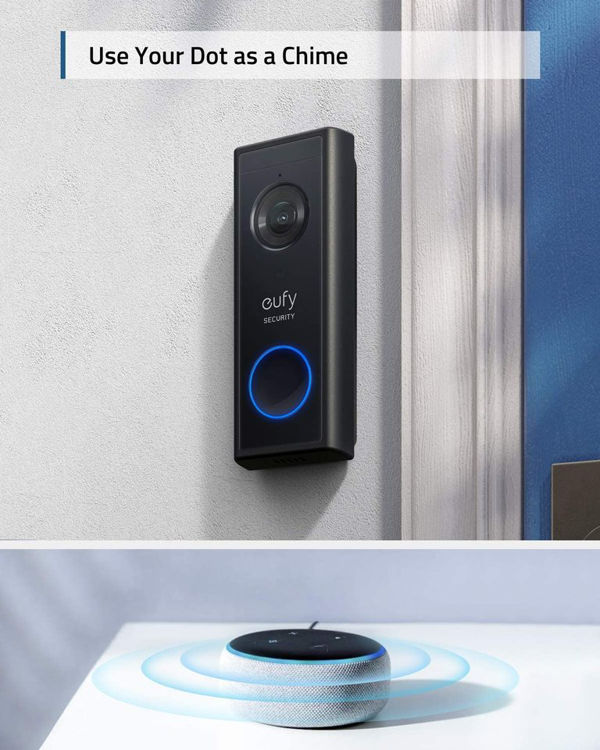 صورة VIDEO DOORBELL 1080P - BATTERY POWERED BLACK