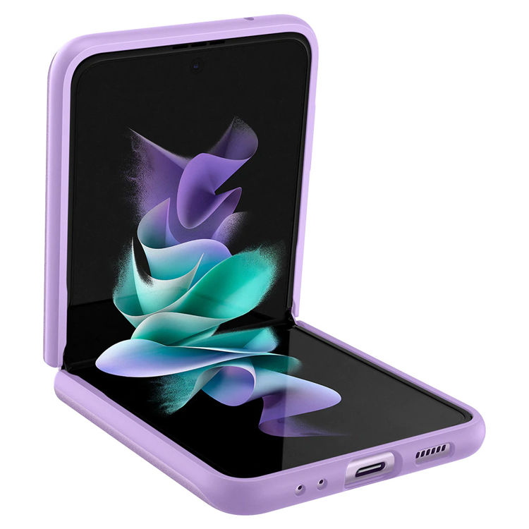 Picture of Spigen Galaxy Z Flip 3 Case Thin Fit Shiny Lavender_ACS03081