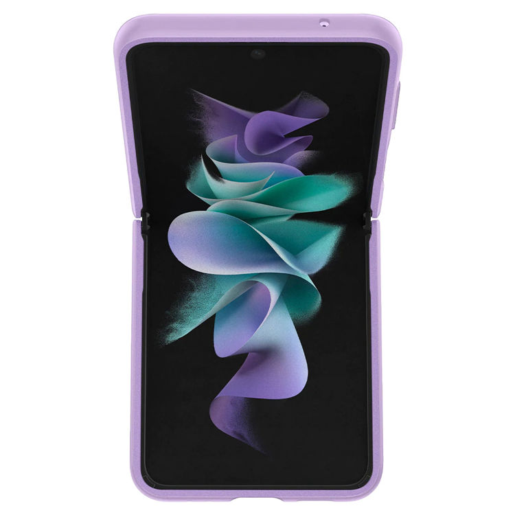 Picture of Spigen Galaxy Z Flip 3 Case Thin Fit Shiny Lavender_ACS03081