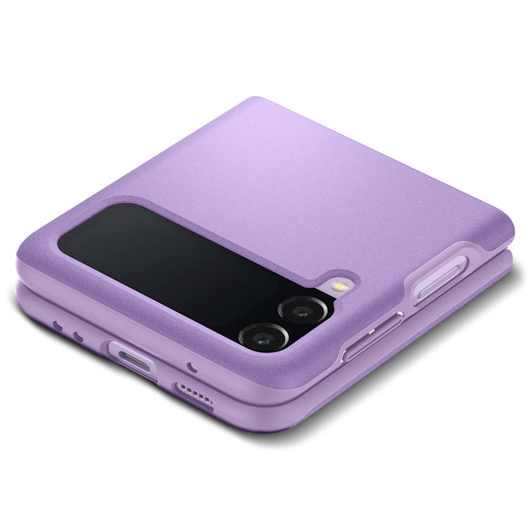 Picture of Spigen Galaxy Z Flip 3 Case Thin Fit Shiny Lavender_ACS03081