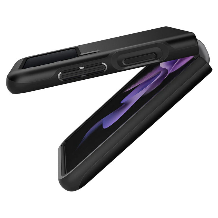 صورة Spigen Galaxy Z Flip 3 Case Thin Fit Black_ACS03079
