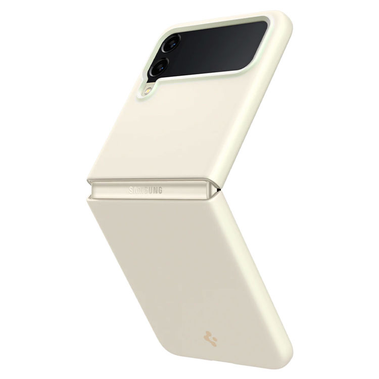 صورة Spigien Galaxy Z Flip 3 Case AirSkin Shiny Cream_ACS03409