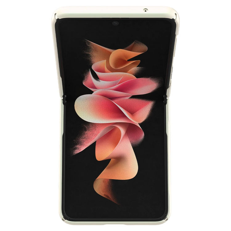 صورة Spigien Galaxy Z Flip 3 Case AirSkin Shiny Cream_ACS03409