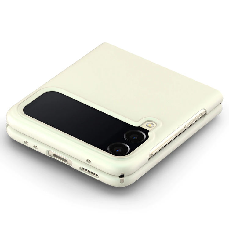 صورة Spigien Galaxy Z Flip 3 Case AirSkin Shiny Cream_ACS03409
