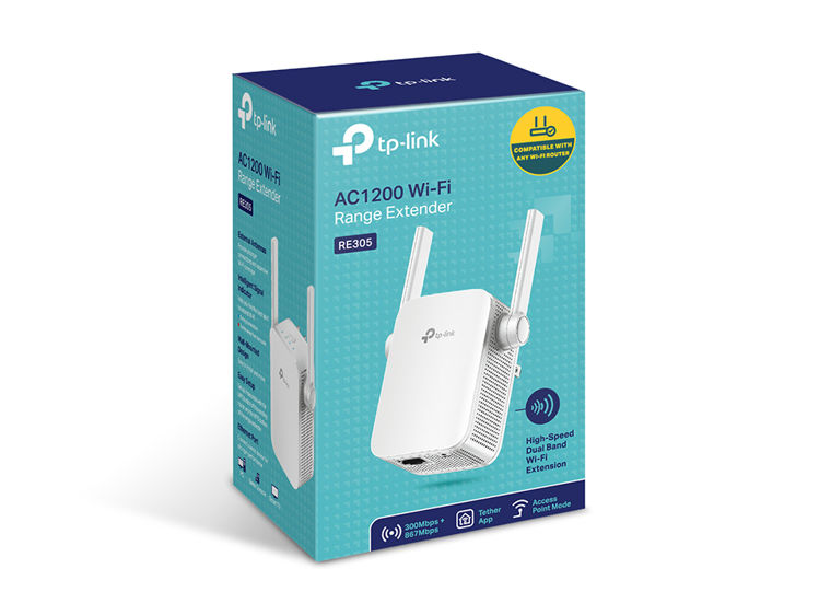 صورة TP-Link RE305 AC1200 Dual-Band WiFi Range Extender - White