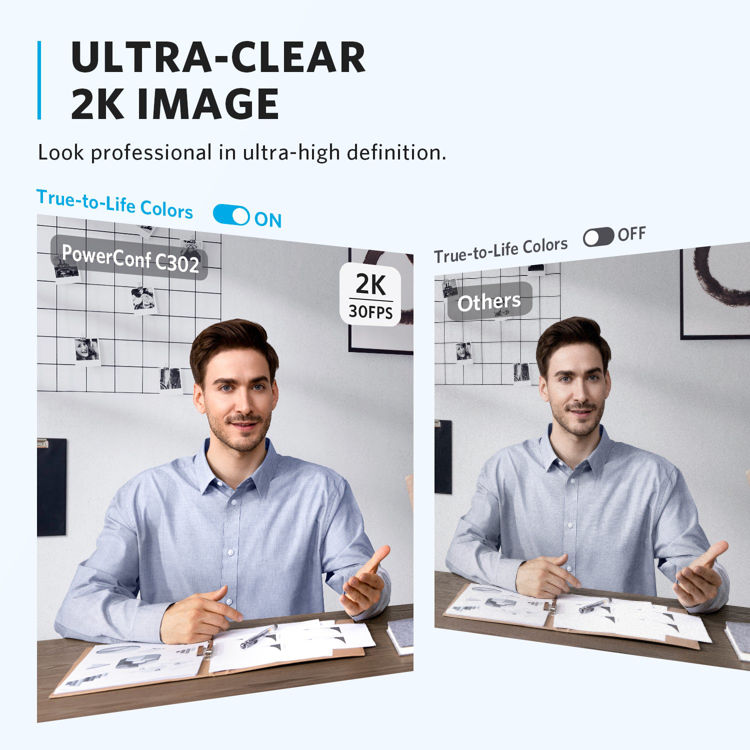 صورة Anker Power conf C302 Smart 2K HD Webcam