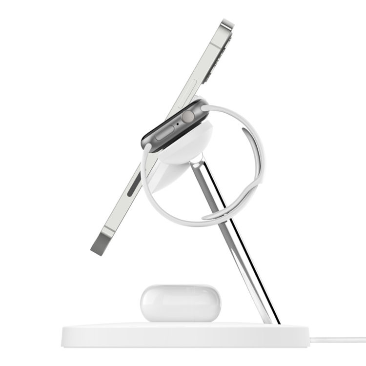 صورة BELKIN BOOST CHARGE PRO 3 IN 1 WIRELESS CHARGER WITH MAGSAFE_WHITE